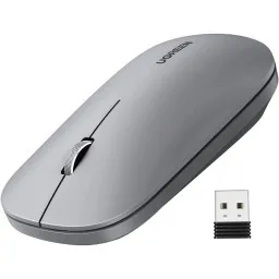 მაუსი Ugreen MU001 (90373), Wireless, 4000DPI, USB, Mouse, Light Gray-JUSTSHOP.GE-ზე