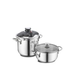 ქვაბების ნაკრები Korkmaz A171 Alia 4 pcs. Pressure Cooker-JUSTSHOP.GE-ზე