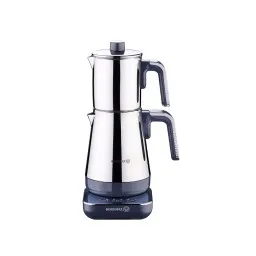 ჩაის აპარატი Korkmaz A850-03 Moderna Electrical Tea pot Set Grey/Chrome-JUSTSHOP.GE-ზე