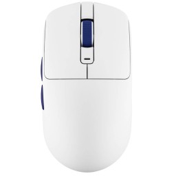 მაუსი Royal Kludge RK M30 Gaming Mouse Wireless, 2.4GHz, Bluetooth, USB White Blue