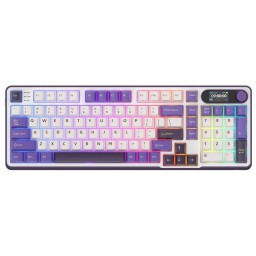 კლავიატურა Royal Kludge RK S98 RGB Mechanical Keyboard, Brown switch, Smart Display, Hot Swappable, Type-C wired, Bluetooth 5.0, 2.4GHz, Blackberry