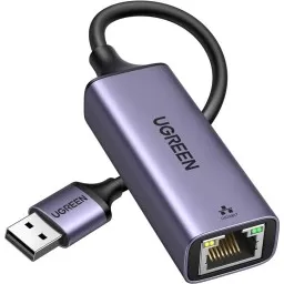 LAN ადაპტერი UGREEN CM209 (50922), USB 3.0 to RJ45 Ethernet Adapter, Space Gray-JUSTSHOP.GE-ზე