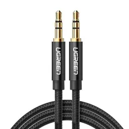 აუდიო კაბელი UGREEN AV112 (50363), 3.5mm Male To 3.5mm Male Cable, 2m, Black