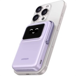 პორტატული დამტენი UGREEN PB572 (45328) Uno, 10000mAh 7.5W, Magnetic Wireless Power Bank, Purple