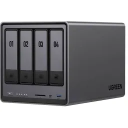 Storage system UGREEN NASync DXP4800 (25372B), Intel N100, 8GB, Diskless, RJ45, USB, Type-C, HDMI, Space Gray-JUSTSHOP.GE-ზე