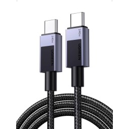 USB კაბელი UGREEN L513 (45068), 240W, Type-C to Type-C PD Fast Charging Cable, 2m, Space Gray-JUSTSHOP.GE-ზე