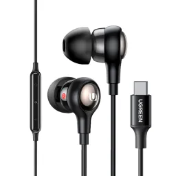ყურსასმენი UGREEN EP103 (30638), In-Ear Headphones, Wired, Type-C, Black-JUSTSHOP.GE-ზე