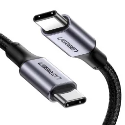 USB კაბელი UGREEN US316 (70428), Type-c to Type-c, USB-C To USB-C, 1.5m, Black-JUSTSHOP.GE-ზე
