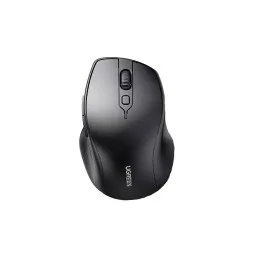 მაუსი UGREEN MU101 (90395), Ergonomic Wireless 2.4G Mouse, Bluetooth, 4000DPI, Silence Design, Black-JUSTSHOP.GE-ზე