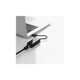 LAN ადაპტერი UGREEN EA20254 (20254), USB to LAN 10/100Mbps Ethernet Adapter, Black-JUSTSHOP.GE-ზე