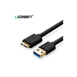 Micro USB კაბელი UGREEN US130 (10840) USB 3.0 A Male to Micro-B Male USB 3.0 Cable 0.5m (Black)-JUSTSHOP.GE-ზე
