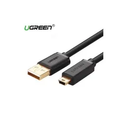 USB კაბელი UGREEN US132 (10386) USB 2.0 A Male to Mini 5 Pin Male Cable 3m (Black)-JUSTSHOP.GE-ზე