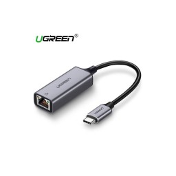 LAN ადაპტერი UGREEN CM199 (50737), USB Type C to 10/100/1000M Ethernet Adapter, Space Gray-JUSTSHOP.GE-ზე
