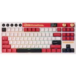 კლავიატურა Royal Kludge RK M87 RGB Mechanical Keyboard, Cream Switch, Hot Swappable, Wireless, Type-C, Bluetooth, 2.4GHz, Famicom-JUSTSHOP.GE-ზე
