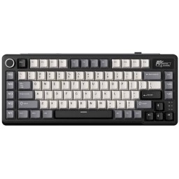 კლავიატურა Royal Kludge RK L75 RGB Mechanical Keyboard, Cream Switch, Hot Swappable, Wireless, Type-C, Bluetooth, 2.4GHz, Knight Black