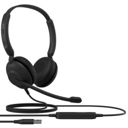 ქოლცენტრის ყურსასმენი Jabra Evolve 10 Stereo, USB-A, Leatherettes, Black (2699-820-109) | Noise-cancelling microphone | 30 mm speaker | 123 g