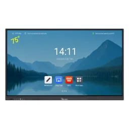 ინტერაქტიული ეკრანი Allscreen Interactive Flat Panels DW75HT311D V2 T Series, 75”, Android 13, RAM 8GB, 128GB, Smart Board, Black-JUSTSHOP.GE-ზე