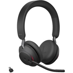 ყურსასმენი Jabra 26599-999-899 Evolve2 65 Link380c MS Stereo, Headset, Wireless, USB-C, BT, Black