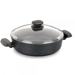 Korkmaz A1344 Ornella Alu. Low Casserole 26x7 cm / 3.5 l.