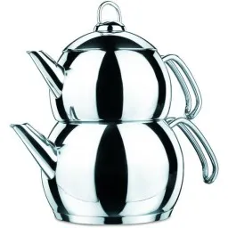ჩაიდანი Korkmaz A104 TOMBIK Tea Pot Set 1,1 / 2,0 Lt-JUSTSHOP.GE-ზე