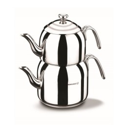 ჩაიდანი korkmaz A057 DROPPA Maxi Tea Pot Set 1,1 / 2,3 Lt-JUSTSHOP.GE-ზე