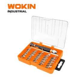 სახრახნისის ნაკრები Wokin 207132, 32Pcs, Precision Tool Set (INDUSTRIAL), Black-JUSTSHOP.GE-ზე