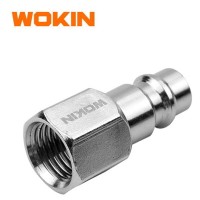 კომპრესორის კონექტორი შიდა Wokin 817202, G1/4″, Quick Plug, Silver