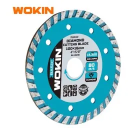 საჭრელი დისკი (ალმასი) Wokin 763612, 125x22.2mm, Turbo Diamond Disc (BASIC), Silver/Blue-JUSTSHOP.GE-ზე