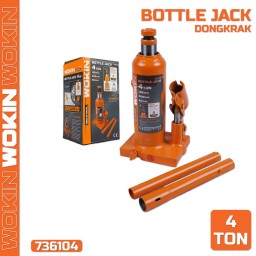 ბოთლისებრი დომკრატი Wokin 736104, 4T, Bottle Jack (INDUSTRIAL), Orange-JUSTSHOP.GE-ზე