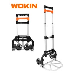 ალუმინის დასაკეცი ურიკა Wokin 683607, 70Kg, Aluminum Foldable Hand Truck, Silver/Black-JUSTSHOP.GE-ზე