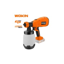 გამფრქვევი პულივიზატორი აკუმულატორით Wokin 628310, 20V LI-ION CORDLESS SPRAY GUN, Black/Orange-JUSTSHOP.GE-ზე