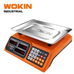 ინდუსტრიული სასწორი Wokin 506704, 40Kg, Digital Commercial Price Scale, Orange-JUSTSHOP.GE-ზე