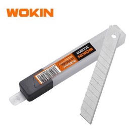 საკანცელარიო დანის სათადარიგო პირები Wokin 300809, 9x80x0.4mm, 10Pcs, Blade Set, Silver-JUSTSHOP.GE-ზე