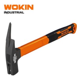 ჩაქუჩი რეზინის სახელურით Wokin 252506, 600G, Roofing Hammer, Black/Orange-JUSTSHOP.GE-ზე