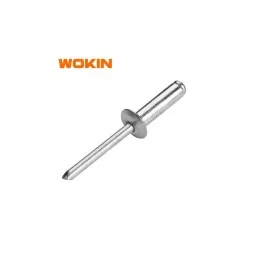 მოქლონი ალუმინის ტყვიები Wokin 216713, 4, 12.7MM, 50Pcs, Open End Blind Rivet, Silver-JUSTSHOP.GE-ზე