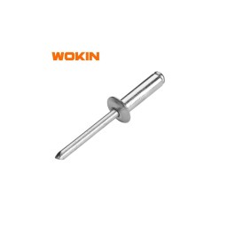 მოქლონი ალუმინის ტყვიები Wokin 216710, 4, 10mm, 50Pcs, Open End Blind Rivet, Silver-JUSTSHOP.GE-ზე