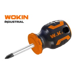 სახრახნისი Wokin 200251, PH1, 38MM, Screwdriver STUBBY(INDUSTRIAL), Black-JUSTSHOP.GE-ზე