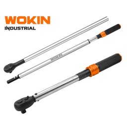 დინამომეტრული ქანჩის გასაღები Wokin 157501, 1/4″, 1-6N.M, Micrometer Torque Wrench With Reversible Ratchet (INDUSTRIAL), Silver