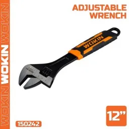 რეგულირებადი ქანჩის გასაღები Wokin 150242, 300MM, 12″, Adjustable Wrench (INDUSTRIAL), Black-JUSTSHOP.GE-ზე
