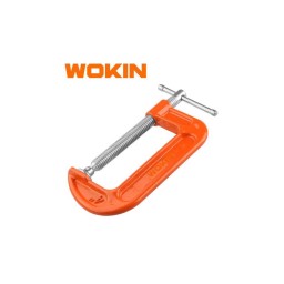 მეტალის ფიქსატორი Wokin 106404, 4″, G-Clamp, Orange-JUSTSHOP.GE-ზე