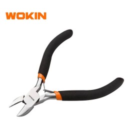 მინი მკვნეტარა რეზინის სახელურით Wokin 102245, 115MM, 4.5″, Mini Diagonal Cutting Pliers, Black