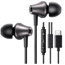 ყურსასმენი UGREEN EP105 (35754), In-Ear Headphones, Wired, Type-C, Black