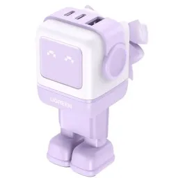 მობილურის დამტენი UGREEN CD361 (35291) Nexode Uno RobotGaN, 65W, USB, USB Type-C, Purple