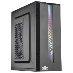 ქეისი ALLX AX-B1740, Computer Case, Micro-ATX, ATX, USBx2, AUDIO, Black-JUSTSHOP.GE-ზე