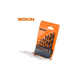 ბურღის პირები Wokin 751608, 8Pcs WOOD DRILL BIT SET, Black-JUSTSHOP.GE-ზე