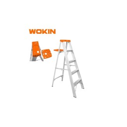კიბე Wokin 682426, 6 steps, 150Kg, Household Ladder, Silver-JUSTSHOP.GE-ზე