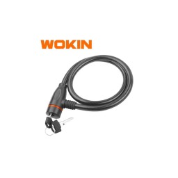 ველოსიპედის საკეტი Wokin 661080, 12X800MM Bike Lock, Black-JUSTSHOP.GE-ზე