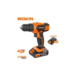 აკ. ბურღი-სახრახნისი Wokin 622035, 1500Rpm, 20V LI-ION CORDLESS DRILL Black/Orange