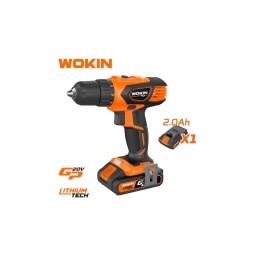 ბურღი Wokin 622020, 20V LI-ION CORDLESS DRILL 1500Rpm, Black/Orange-JUSTSHOP.GE-ზე