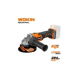 კუთხსახეხი Wokin 621445, 20V 115mm, 8500Rpm, Black/Orange-JUSTSHOP.GE-ზე